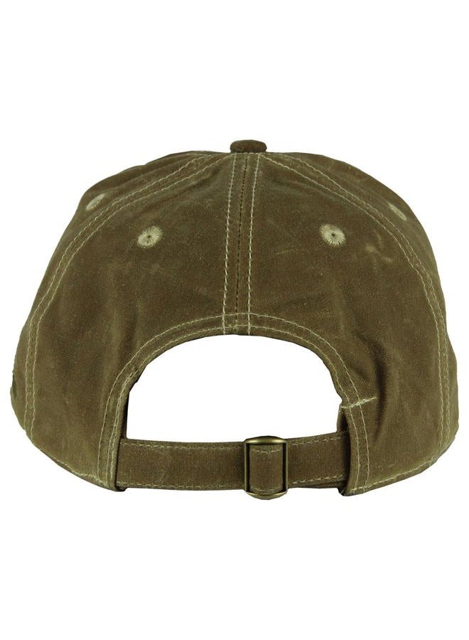 7.62 Design U.S. Marine Corps Eagle Globe & Anchor Waxed Cotton Baseball Cap Tan - Image 2