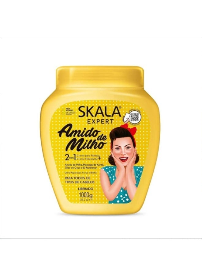 سكالا كريم بالنشا لإصلاح وترطيب الشعر من سكالا - 1000 غ - Image 1