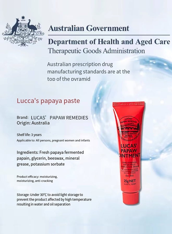 LUCAS Papaw Ointment-Multifunctional Lip Face Applicator 25grams - Image 2