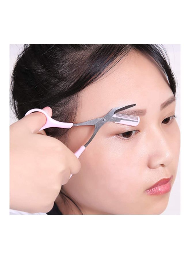 NIBEMINENT Mini Brow Class Scissor Pink/Silver - Image 4