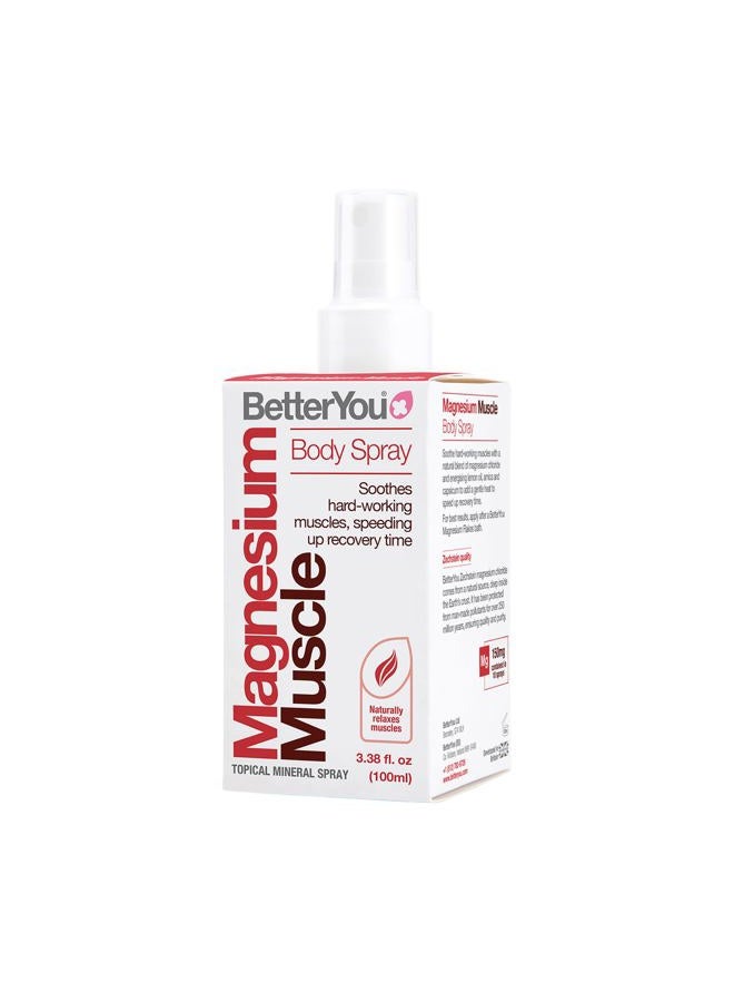 BetterYou Magnesium Muscle Body Spray by BetterYou for Unisex - 3.38 oz Body Spray - Image 1