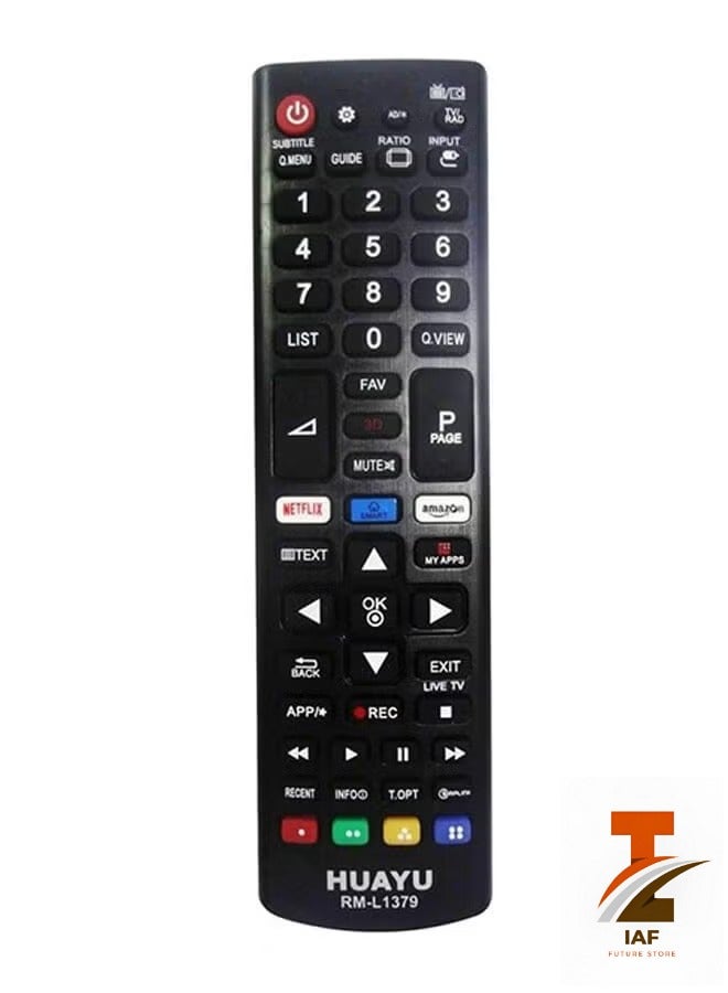 IAF Replacement Remote Control For LG TV Black