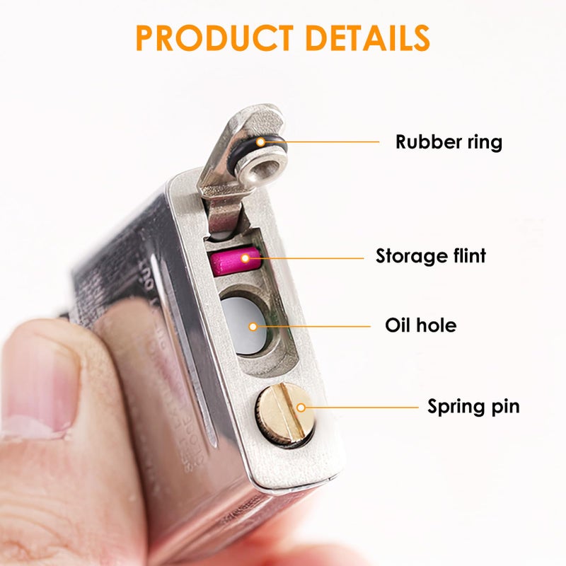 Metal Lighter Base: 36.2 Mm X 11.5 Mm Evaporation Prevention - Fuel Saving Heat Resistant Lighter Seal for Camping Hiking Daily Repair - Image 3
