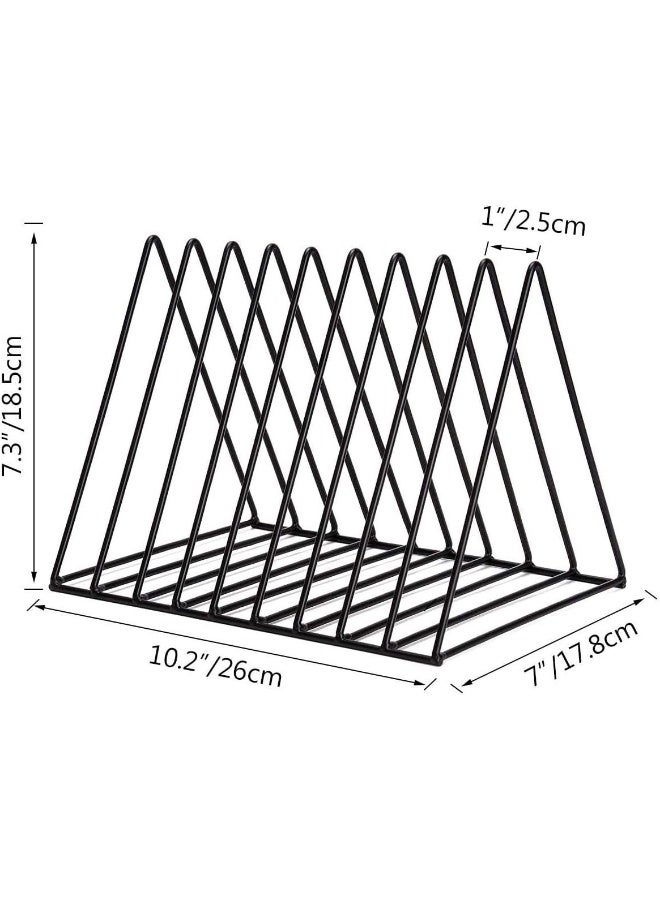 Skywin Skywin Record Vinyl Storage Rack Triangle - 2 Pack Vinyl Record Holder Stand  - Image 4
