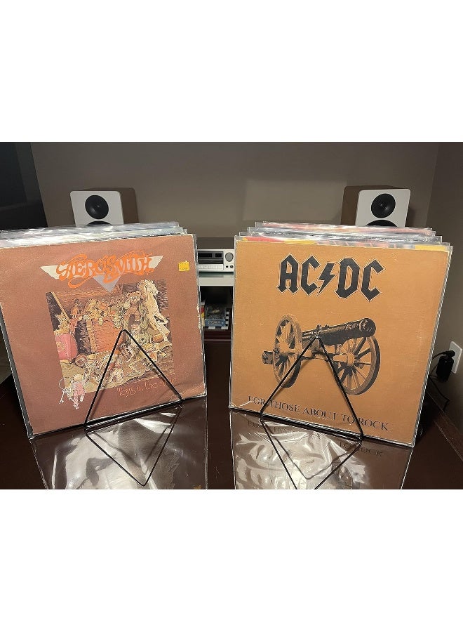Skywin Skywin Record Vinyl Storage Rack Triangle - 2 Pack Vinyl Record Holder Stand  - Image 2
