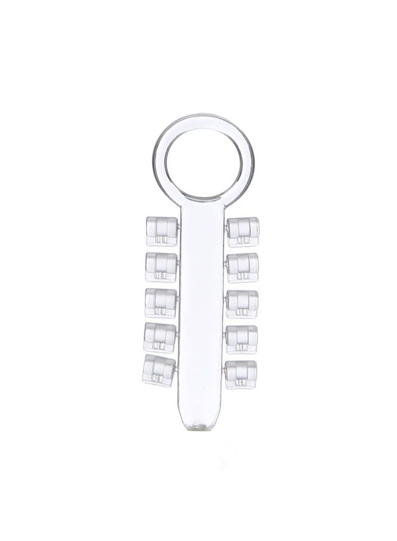 HaLunhi 20 Sticks (200pcs）Orthodontic Rotation Wedges Elastic Rubber Bands Ligature Rotary Torsion Pad（Transparent） - Image 4