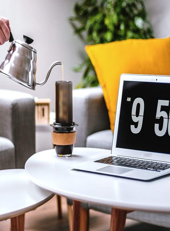 أيكس فلاتر قهوة ورقية غير مبيضة دائرية بديلة من AIEX، 350 قطعة، مناسبة لماكينات Aerobie و Aeropress و ماكينات الإسبريسو (قطرها 6.4 سم / 2.5 بوصة). - Image 5