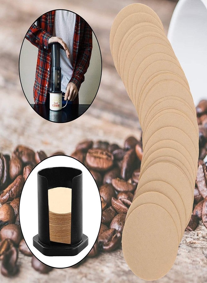 أيكس فلاتر قهوة ورقية غير مبيضة دائرية بديلة من AIEX، 350 قطعة، مناسبة لماكينات Aerobie و Aeropress و ماكينات الإسبريسو (قطرها 6.4 سم / 2.5 بوصة). - Image 4