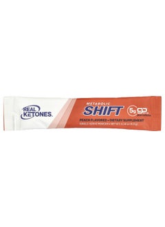Real Ketones Real Ketones, Metabolic Shift, Peach, 10 Single-Serve Stick Packs, 0.24 oz (6.9 g) Each  - Image 3