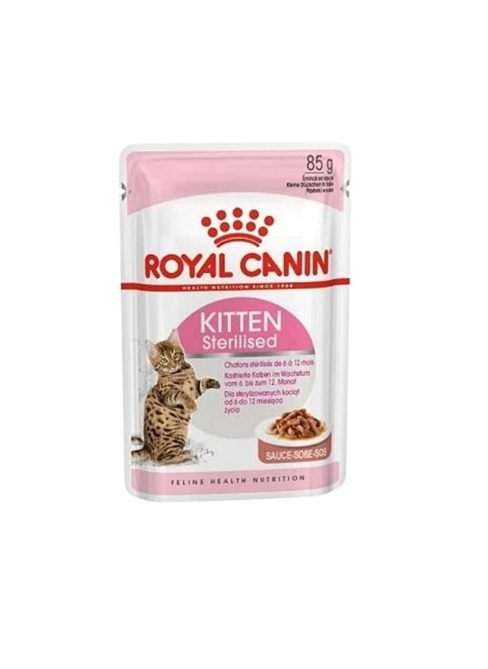 ROYAL CANIN - Royal Canin Kitten Sterilised In Gravy Wet Food - Image 1