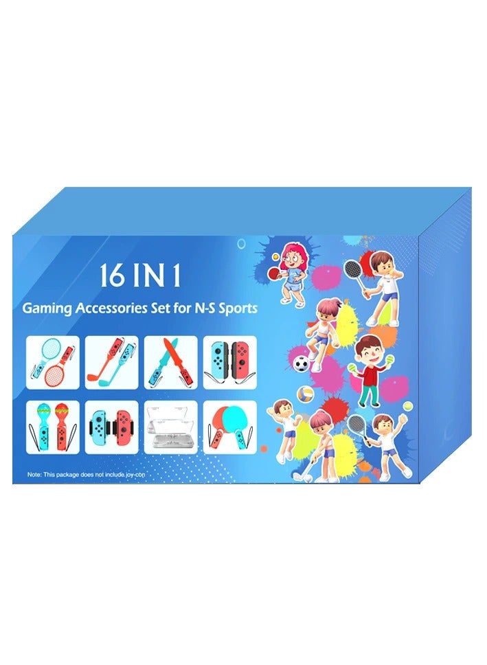 general 16-in-1 Multi-Sports Game Accessories Kit for Switch OLED/Standard (Third-Party Compatible) - Image 2