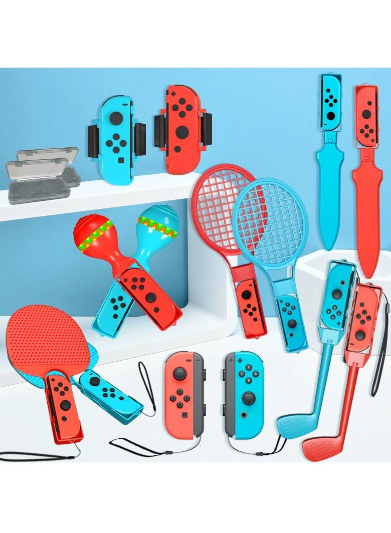 general 16-in-1 Multi-Sports Game Accessories Kit for Switch OLED/Standard (Third-Party Compatible) - Image 1