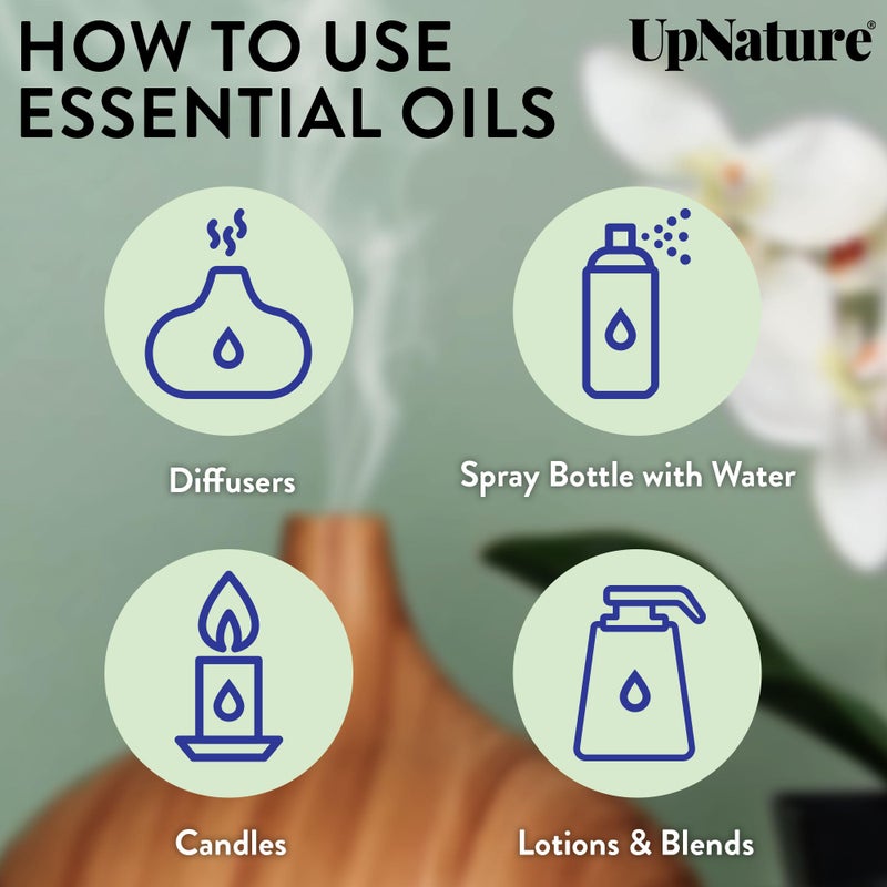 UpNature Breathe Essential Oils Blend (Large 2oz) Essential Oils for Diffusers for Home Humidifier Vaporizer Liquid, Eucalyptus and Menthol Blend, Aromatherapy Oils - Image 5