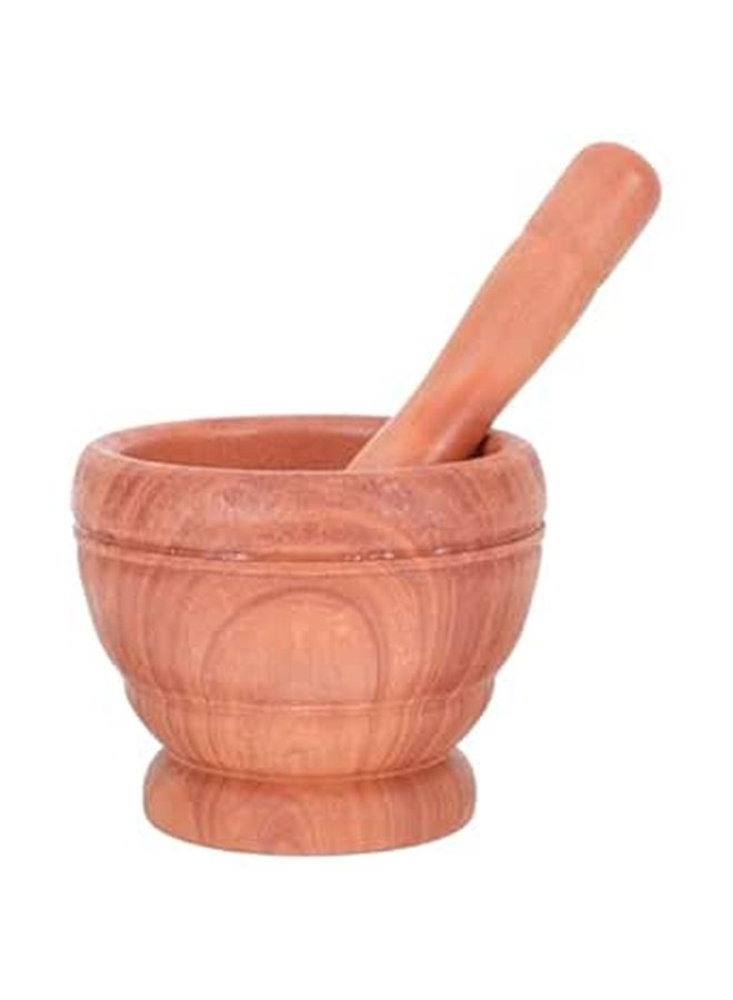 Manual Garlic Grinding Tool Set with 2 Plastic Pestles and Bowls - Image 1