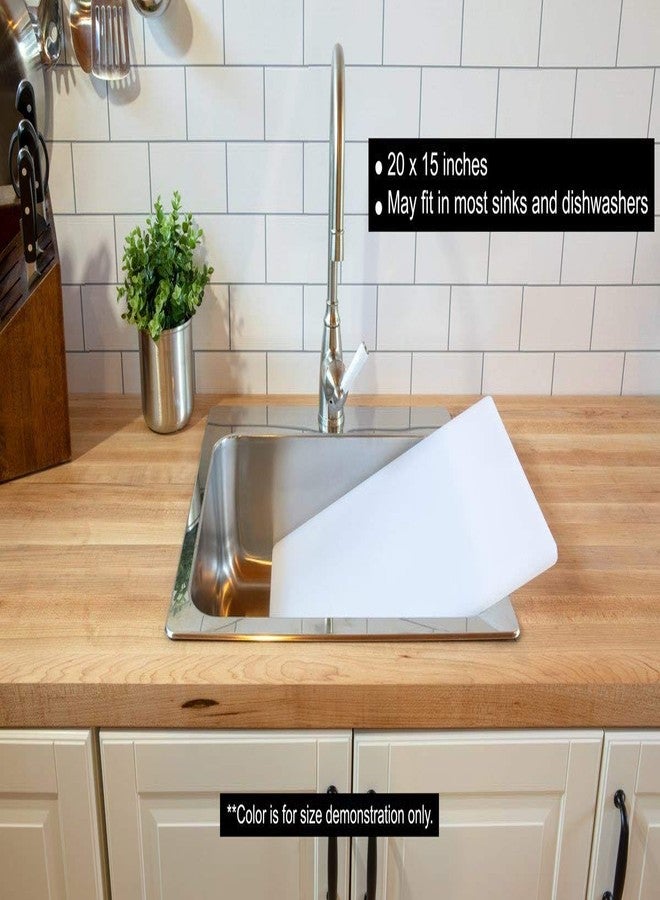 Thirteen Chefs Restaurant Cutting Board 20 x 15 Inch, Extra Large 1/2" Thick Plastic, Professional Grade HDPE for Food Service and Commercial Kitchens, NSF Stamped - Image 5