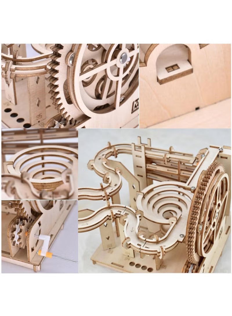 YelaJoy 3D Wooden Puzzle with LED Lamp for Kids - A DIY Mechanical Puzzle Assembly Kit for Model Building and Wood Crafting, Ideal for Boys and Girls - Image 2