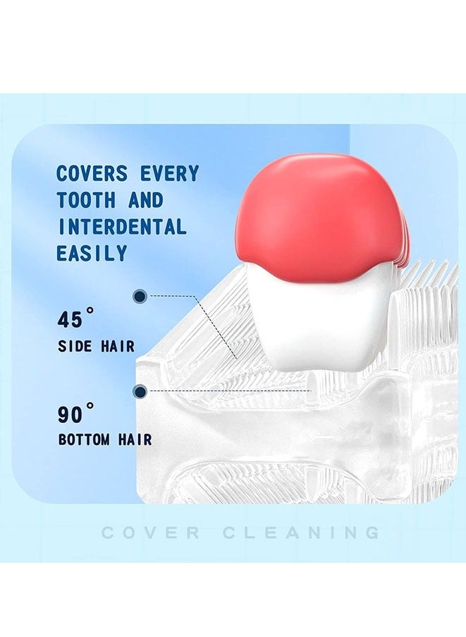 U Shaped Electric Toothbrush For Kids with 4 Brush Heads, Sonic Toothbrush with 5 Modes, Cartoon Dinosaur 360-Degree Cleaning IPX7 Waterproof Design (Blue) - Image 5