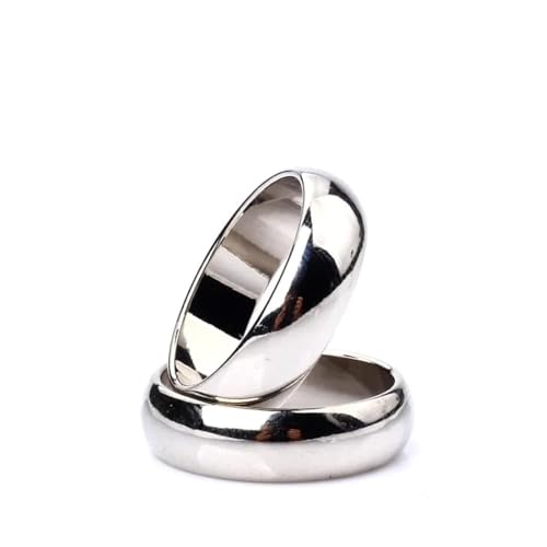 blue-ther bluether 1 pcs Silver Cambered PK Ring Magnetic Ring PK Ring Magic Show Magic Props Magic Tricks 21mm - Image 1