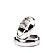 blue-ther bluether 1 pcs Silver Cambered PK Ring Magnetic Ring PK Ring Magic Show Magic Props Magic Tricks 21mm - Image 2