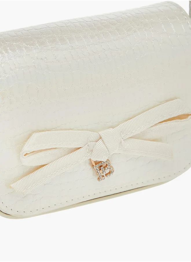 Flora Bella By Shoexpress Girls Embellished Crossbody Bag With Adjustable Strap And Magnetic Closure Ramadan Collection