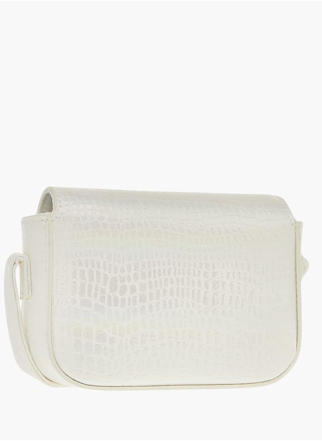 Flora Bella By Shoexpress Girls Embellished Crossbody Bag With Adjustable Strap And Magnetic Closure  - Image 3