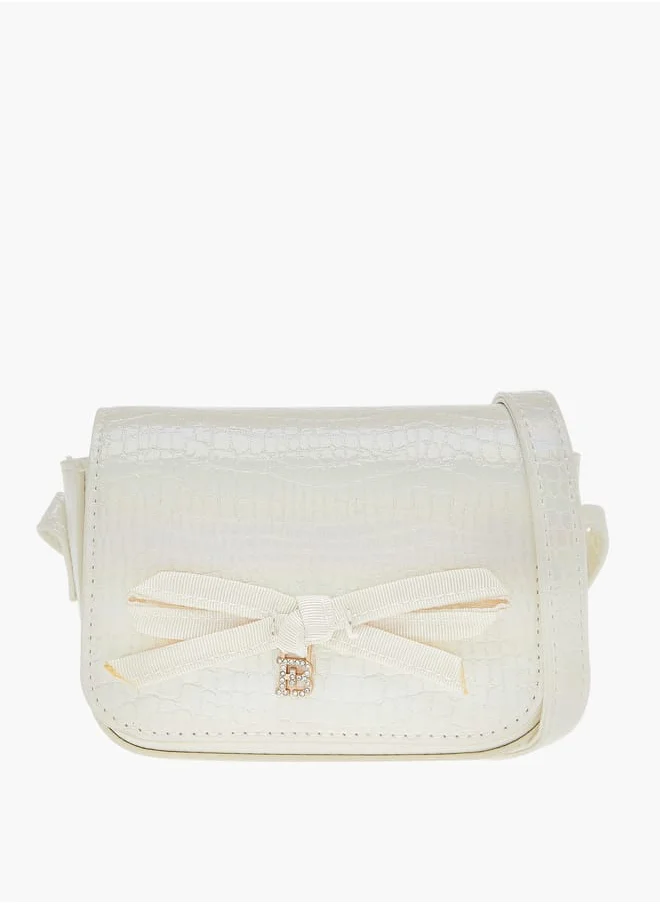 Flora Bella By Shoexpress Girls Embellished Crossbody Bag With Adjustable Strap And Magnetic Closure Ramadan Collection