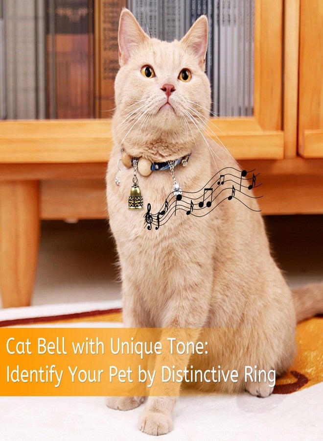 GTILE 10 PCS Small Bells Vintage Brass Hanging Bells, Pendant Copper Bell for Home Decorations, Wind Chimes Craft Bells for Door, Crafting Keychain (Brass Color) - Image 4