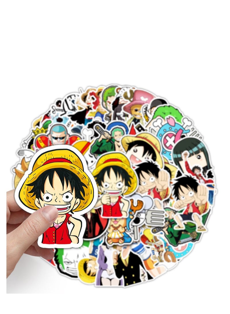 50 PCS One Piece Laptop Sticker Waterproof Vinyl Stickers Car Sticker Motorcycle Bicycle Luggage Decal Graffiti Patches Skateboard Water Bottle Sticker - Image 2