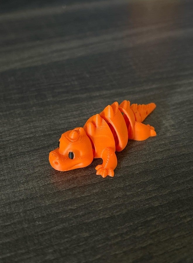 3D Craft 3D Printed Articulated Crocodile Toy for Kids | Flexible Moving Animal Toy | Cute Cartoon Style Reptile | Educational Sensory Play | Stress Relief Fidget - Image 4
