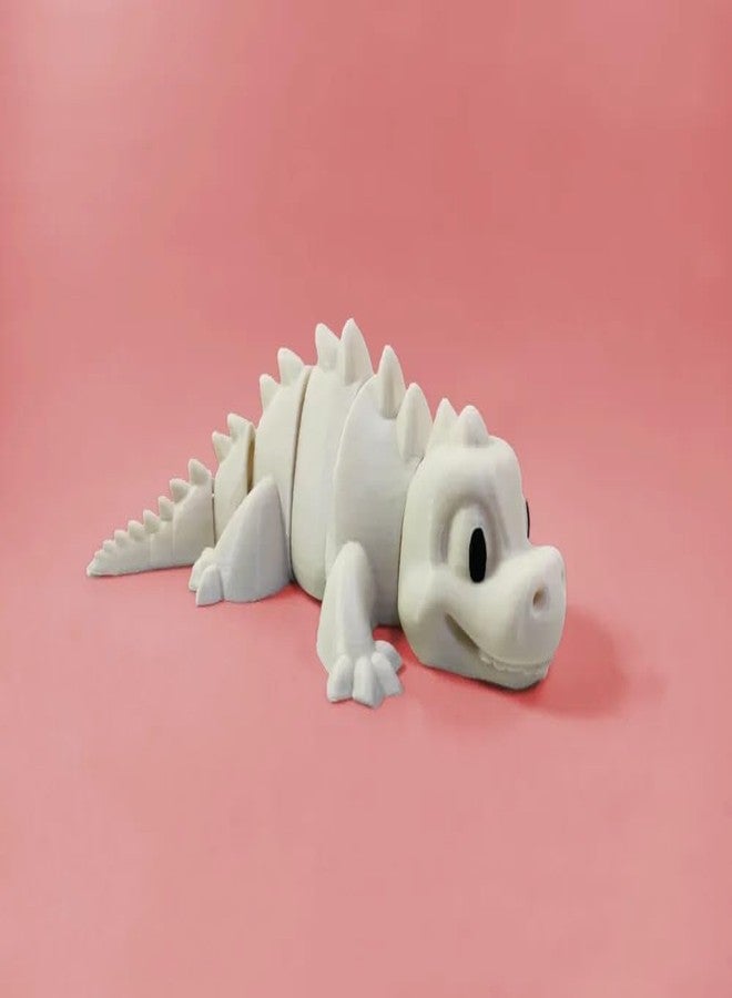 3D Craft 3D Printed Articulated Crocodile Toy for Kids | Flexible Moving Animal Toy | Cute Cartoon Style Reptile | Educational Sensory Play | Stress Relief Fidget - Image 2