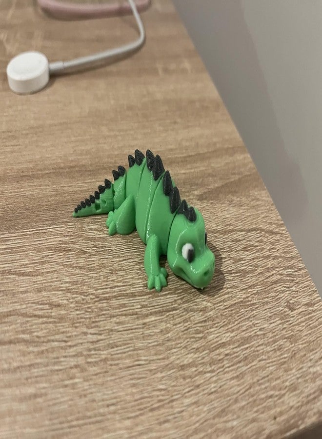3D Craft 3D Printed Articulated Crocodile Toy for Kids | Flexible Moving Animal Toy | Cute Cartoon Style Reptile | Educational Sensory Play | Stress Relief Fidget - Image 3