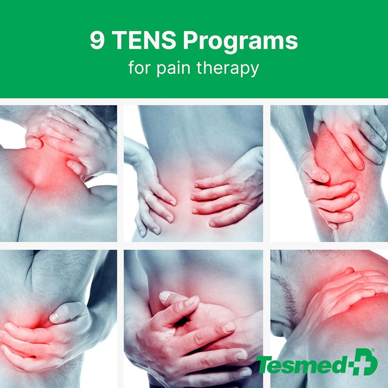 Tesmed جهاز تحفيز العضلات TESMED Fit 58 لتدليك EMS TENS 3 وظائف في 1 22 برنامج 6 منها قابلة للتخصيص مثالي لتخفيف الألم وتحفيز عضلات البطن والأرداف والصدر - Image 4