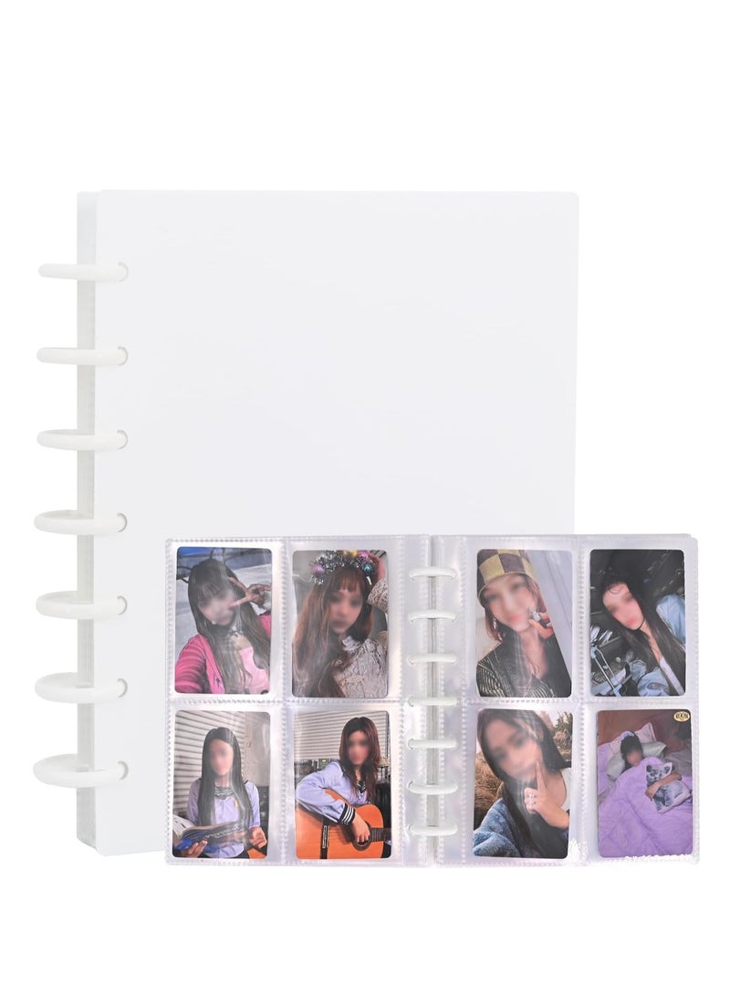 Kpop Photocard Binder مقاس 3 بوصات حامل بطاقات الصور وأكمام الكتب مع 30 قطعة من الصفحات الداخلية A5 Idol Business Card مجموعة 2×3 ألبوم صور ارويد  - Image 1