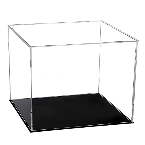 Evron Evron Display Case for Collectibles Assemble Clear Acrylic Box Alternative Glass Case for Display Action Figures Home Storage  Organizing Toys 145x11x12 inch 36x27x30 cm 