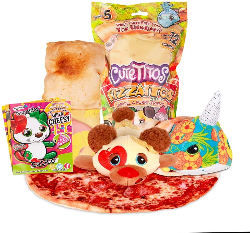 Basic Fun Cutetitos Pizzaitos - Surprise Stuffed Animals - Collectible Pizza Plush - Ages 3+ - Series 5 - Image 1