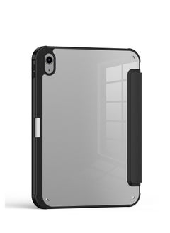 Terra Cover for iPad Terra Mini 6/2021 with smart pen holder, slim smart cover with kickstand 2 in 1, black/transparent  - Image 2