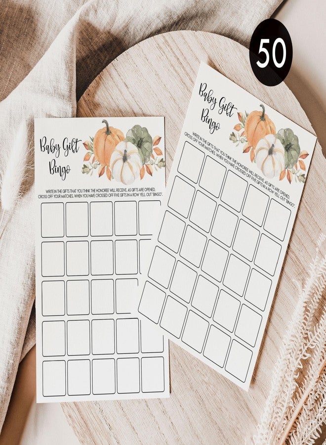 All-Ewired-Up All Ewired Up 50 Bingo (50-Cards) Fun Baby Shower Game Activity, Gift, Gender Neutral Boy or Girl, Pumpkin, Autumn, Fall - Image 3