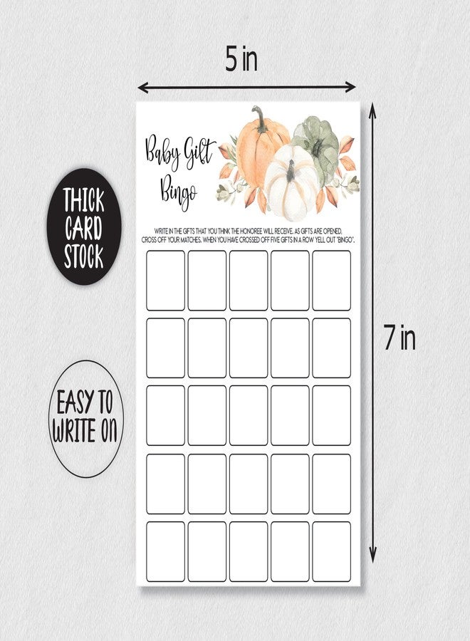 All-Ewired-Up All Ewired Up 50 Bingo (50-Cards) Fun Baby Shower Game Activity, Gift, Gender Neutral Boy or Girl, Pumpkin, Autumn, Fall - Image 4