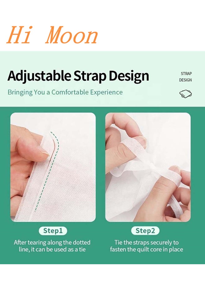 Hi Moon New Trend Portable Duvets Pillowcase Mattress Bedding Set Disposable Linen 3 in 1 Bed Sheets Cotton Set  - Image 2