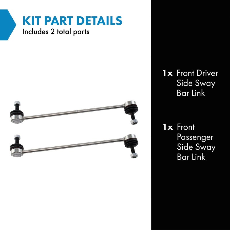 TRQ Rear Sway Bar Stabilizer Link Set Compatible with 2015-2021 Kia Sedona - Image 2
