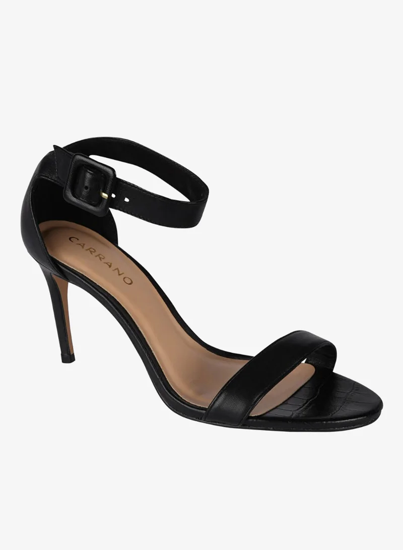 كارانو صندل نسائي فاخر بكعب رفيع من جلد ماسكاربوني كارانو