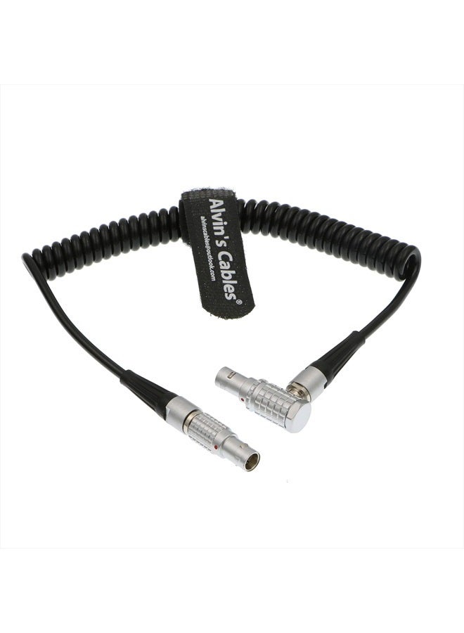 Alvin's Cables 5 Pin Timecode Coiled Cable for Sound Devices ZAXCOM DENECKE XL-LL - Image 1