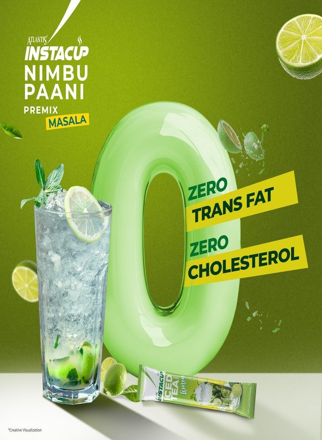 ATLANTIS Instacup Nimbu Paani Premix Single Serve Sachets | Perfect for Travel | Natural Lemon Flavor | Consistent Taste | Quick Prep | FSSAI and BRCGS Certified Manufacturer | Pack of 15 - Image 1