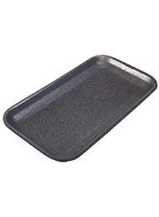 CKF 17SB, #17S Black Foam Meat Trays, Disposable Standard Supermarket Meat Poultry Frozen Food Trays, 125-Piece Bundle
