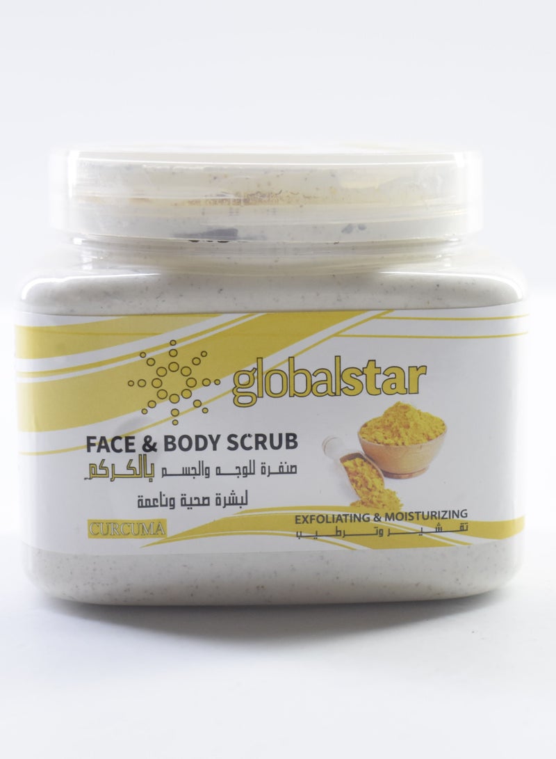 Global Star Curcma Face And Body Scrub 500ml - Image 1