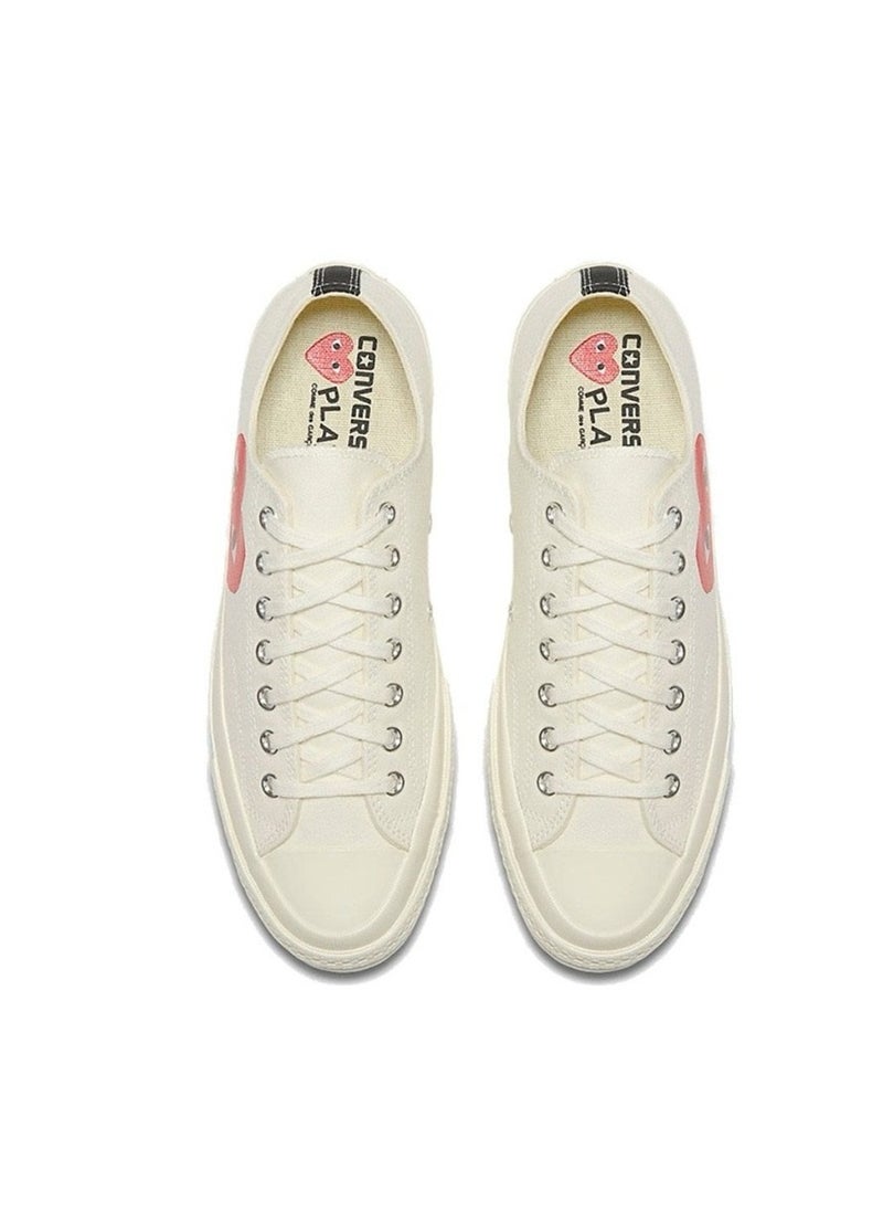 CONVERSE CDG x CONVERSE 1970s Chuck Taylor All-Star Oxygen Play Shoes White For Men/Women/Students  - Image 5