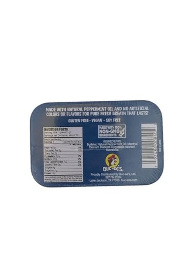 Buc-ee's Gluten Free & Sugar Free Mints - 50 mints Tin Can, Pack of 6 (Peppermint - Image 3