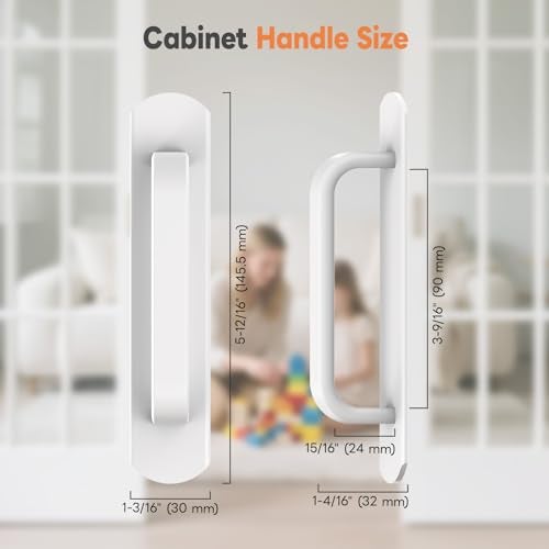 Mixizigoz 4 Pack 57 Inch Adhesive Cabinet Handles No Drill Stick on Door Push Pulls for Closet Drawer Fridge Peel Stick Sliding Door Handles with Strong Adhesive Secure Grip 4 White - Image 3