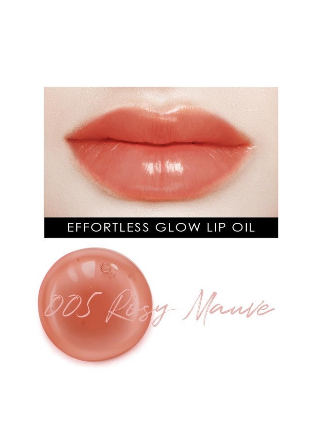 glowiest Effortless Glow Lip Oil 005 Rosy Mauve Hydrating Nourishing Plumping ; Non Sticky Lip Gloss Tinted Lip Camellia Oil L Korean Beauty 0.17Oz - Image 5