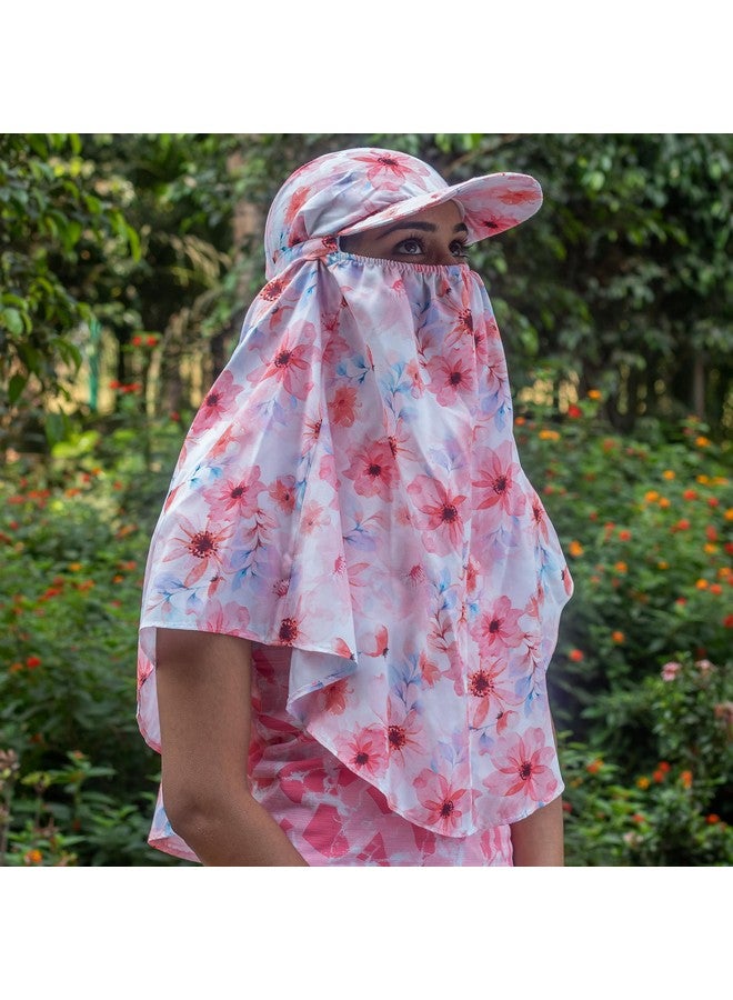 women scarf,FACE CAP SCARF FOR WOMEN & GIRLS,Sun Protection Light Weight Scarves, Long Scarf Cum Mask (white) - Image 5